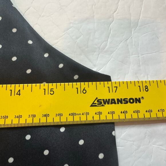 NWT $98 Brooks Brothers Red Fleece Women's Silk Tank Top XS‎ Blue Polka Dot Y2K - Picture 7 of 8